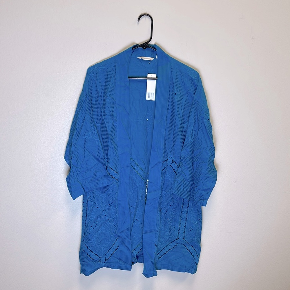 Soft Surroundings Women's Embroidered Cardigan